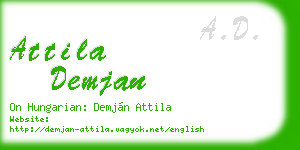 attila demjan business card